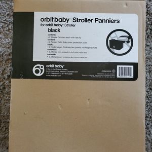 Orbit Baby Stroller Pannier Set Black Brand New Factory Sealed Box